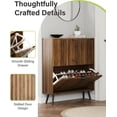 thumbnail image 3 of Smart FENDEE Shoe Cabinet with 2 Flip Drawers Freestanding Shoe Storage Cabinet for Entryway, 3 of 8