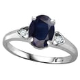 thumbnail image 2 of Star K � Oval 8x6 Genuine Black Sapphire Love Promise Ring, 2 of 9
