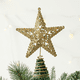 thumbnail image 3 of Navidad hierro forjado calado árbol superior estrella árbol de Navidad ornamento brillante decoración superior, 3 of 5