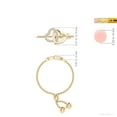 thumbnail image 4 of ANGARA Natural Intertwined Heart Bolo Ring with Diamonds in 14K Yellow Gold for Women (Size-0.9mm| Color-G| Clarity-VS2) | April Birthstone, Anniversary, Jewelry Gift for Women | Natural Diamond Ring, 4 of 8