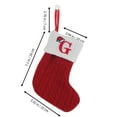 thumbnail image 2 of Lilixerw Christmas Stockings,Knitted Red White Letter Hanging Stockings Christmas Socks for Xmas Party Decoration New Year Party Supplies,5.91 x 7.1 x 3.94 inch,Letter G, 2 of 4