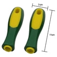 thumbnail image 2 of Paquete de 8 mangos ergonómicos de goma para lima o molinos, orificio redondo y orificio rectangular, 4-1/3 pulgadas de largo, 2 of 4