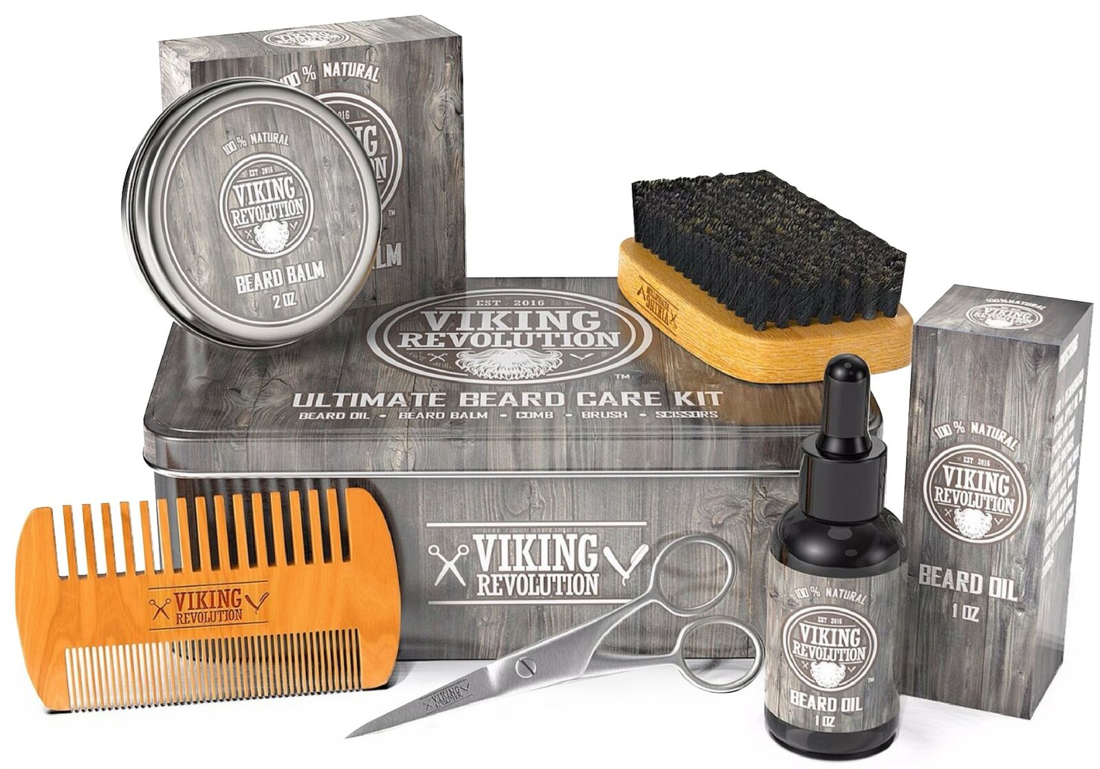 Viking Revolution Beard Care Kit for Men photo 6