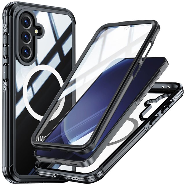 GANGXUN Magnetic Case for Samsung Galaxy A56 – Full-Body Protective Cover with Built-In Screen Protection,Drop-Resistant
