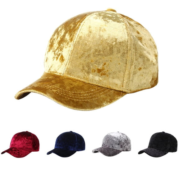 Helii Women Summer Casual Solid Velvet Baseball Cap, Breathable Cotton Adjustable Sun Visor Hat, Lightweight Fashion Outdoor Caps