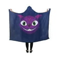 thumbnail image 1 of ASHLEIGH Hooded Blanket Cat Big Smiley Face Pilling Polar Fleece Wearable Blanket Throw Blanket 40x50 Inches, 1 of 2