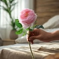 thumbnail image 4 of Flor de rosa artificial de tallo largo, flor de rosa falsa preservada para siempre para su esposa, novia, Día de Acción de Gracias, 4 of 7