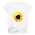 thumbnail image 5 of ZMHEGW Women T Shirts Loose Fit Sunflower Shirts For Cute Dandelion Graphics Summer Short Sleeve Tee Tops Womens Tshirts, 5 of 5