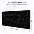 thumbnail image 3 of Large Mouse Pad, Full Desk XXL Extended Gaming Mouse Pad 35" X 15", Waterproof Desk Mat with Stitched Edges, Non-Slip Laptop Computer Keyboard Mousepad for Office and Home, Marble Design, 3 of 6