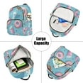 thumbnail image 5 of Coffee Cups Donuts Travel Laptop Backpack Casual Daypack Lightweight Bookbag Compartment for Business, 5 of 7