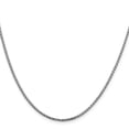 thumbnail image 2 of 14K White Gold Franco Chain Styles Necklace 1.6 mm D/C Open 16 inch, 2 of 4