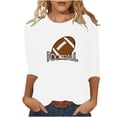 thumbnail image 1 of Blouses pour Femmes T-Shirt Imprimé Manches 3/4 Blouse Col Rond Décontracté, Blouses pour Femmes T-Shirts pour Femmes, Blouses pour Femmes Décontractées, 1 of 4