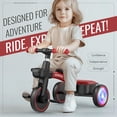 thumbnail image 3 of Triciclo para Niños SEREED con Asiento y Manubrio Ajustables, Rojo, 3 of 9