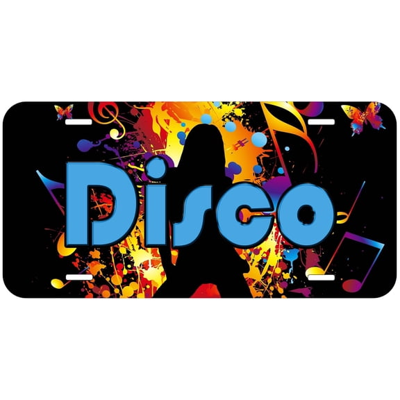 Disco Novelty Car Auto License Plate
