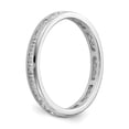 thumbnail image 4 of 14K White Gold Ring Band Eternity Diamond Round Polished 1 2ct Channel Set , Size 9, 4 of 5