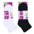 thumbnail image 5 of 6 Pack Women's Athletic Quarter Ankle Low Cut Cotton Socks Cushioned Sports Running, 5 of 6