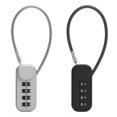 thumbnail image 2 of Gray Security Combination Padlock 4-Digit Combination Padlock Zinc Alloy Anti-Theft Suitcase, 2 of 5