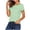 02-Mint Green, variant on Striped Short Sleeve Tops for Women Relaxed Fit Basic Tees Soft and Stretch, S-2XL