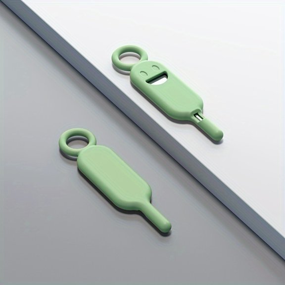 Smiling Face Phone Anti-Loss Ejector Pin Case Memory SIM Card Case Phone Change Ejector Key Hanging Portable Tip