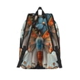 thumbnail image 2 of Lsque Butterfly and Bloom Beauty Pattern Canvas Daypack, Durable Backpack, High-quality Versatile Backpack,Vintage Compact Backpack-Small, 2 of 6