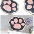 thumbnail image 2 of Matsuzay Alfombrilla de interior, alfombrilla de baño antideslizante, alfombrilla de felpa con huella de gato de dibujos animados para baño, Decoración del hogar Numero 3 Matsuzay HA028414-03, 2 of 5