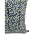 thumbnail image 5 of Fabdivine Thick Linen Hand Block Print Farmhouse Throw Cushion Cover , 18"X18", Navy, 5 of 5