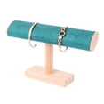 thumbnail image 4 of Soporte de pulsera de madera para collar, soporte de almacenamiento de soporte de joyería, soporte de organización para brazalete para exhibición de escritorio, espectáculos de Verde Fernando expositor de joyas, 4 of 8