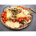 thumbnail image 4 of Aria Scorched Wood Serving Tray with Handles, 4 of 7