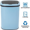 thumbnail image 6 of BIQWBIC 13 Gallon Automatic Trash Can, Touchless Stainless Steel Kitchen Garbage Can, Blue, 6 of 6