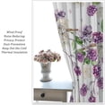 thumbnail image 5 of Purple Floral Curtains Spring Watercolor Flowers BlackBerry and Anemone Pattern Print Living Room Curtains for Women Girls Room Window Blackout Curtains 42x63 Inches 2 Panels, 5 of 6