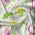 thumbnail image 5 of Ambesonne Green Pink Window Valance, Doodle Stripes Dots, 54" X 18", Green Pink White, 5 of 5