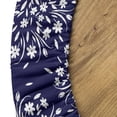 thumbnail image 5 of Ambesonne Floral Print Fitted Round Tablecloth, Wildflowers Scroll, 40"- 44" Diameter, Indigo and White, 5 of 5