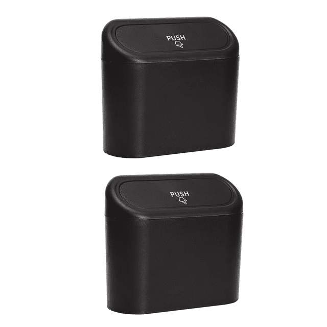 2pzs Bote De Basura Universal Portátil Montado En Vehículo negro