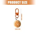thumbnail image 3 of Lerpwige User Friendly Resin Keychain Fruit Print Backpack Charm Hanging Decoration Gift, 3 of 7