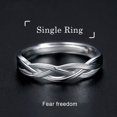 thumbnail image 4 of Anillo de apertura de Metal Sonducket joyería geométrica para hombre, 4 of 6