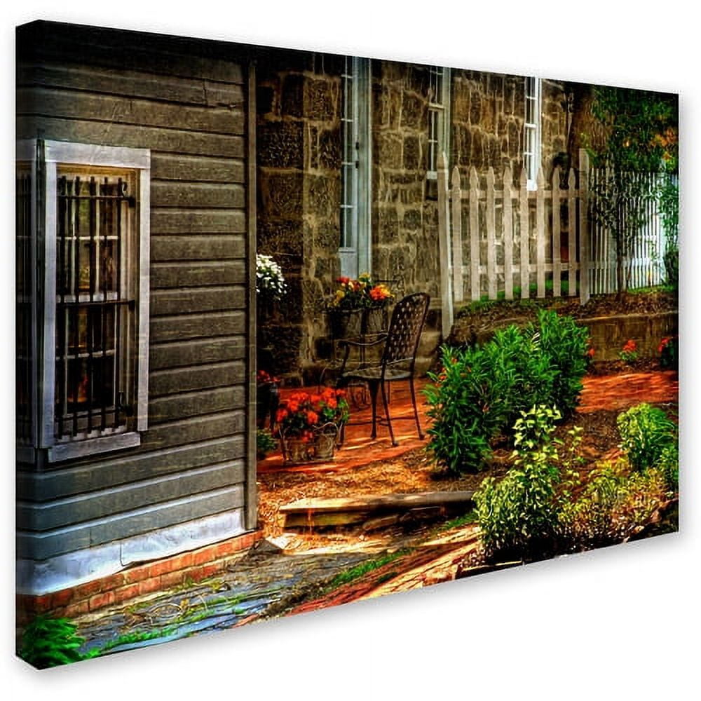 Trademark Fine Art "A Seat In the Shade" Canvas Art by Lois Bryan
