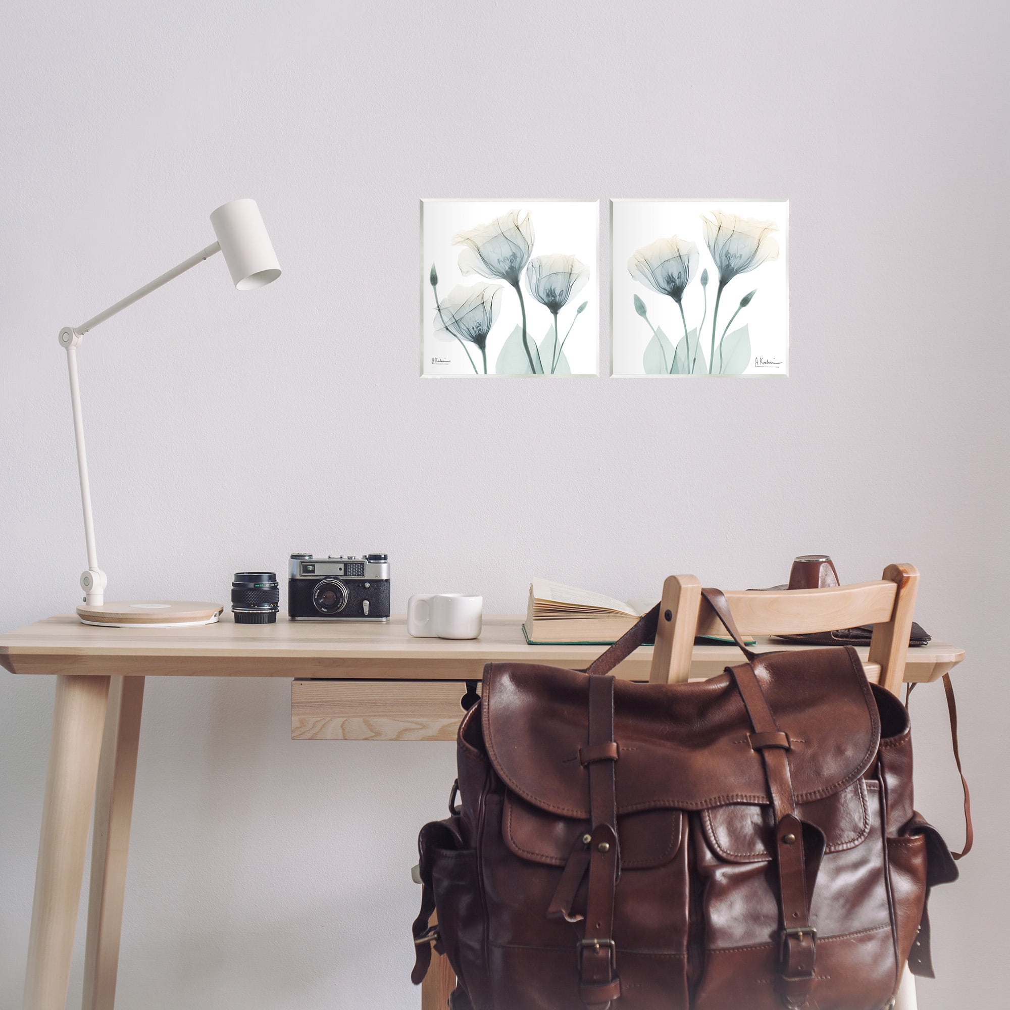 Stupell Industries Budding Opaque Tulips Botanical & Floral Photography Unframed Art Print Wall Art, 12 x 12, Set of 2