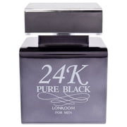 Lonkoom 24K Pure Black , 3.4 oz EDT Spray