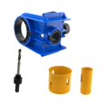 thumbnail image 2 of Kit de instalación de cerradura de puerta, 2 bujes ajustables, plantilla para cerradura de puerta, abridor de orificios, herrajes de precisión con Azul, 2 of 8