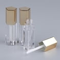 thumbnail image 1 of 3 uds 5ml claro vacío brillo de tubos de aceite lápiz labial recargables Mini muestra Oro shamjiam Tubo de brillo de labios vacío, 1 of 9