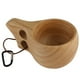 thumbnail image 1 of Taza de madera de caucho con doble orificio Taza de café KUKSA Taza de agua Taza de madera personalizada, 1 of 8