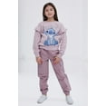 thumbnail image 2 of Disney Lilo & Stitch Fleece Sweatshirt and Twill Jogger Pants Outfit Set Toddler to Big Kid, 2 of 5