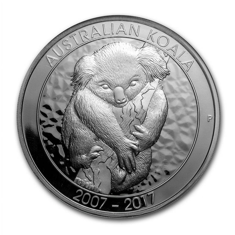 Perth Mint, 2017 10 oz Silver Koala Coin, PF-70 NGC, 10th
