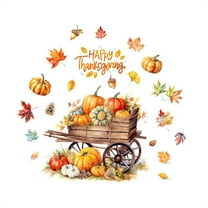 PEIBang Thanksgiving Pumpkin Window Clings,Autumn Window Decals,Fall Clings for Thanksgiving Autumn Harvest Party Decoration