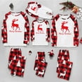thumbnail image 6 of Mifsaly Matching Family Christmas Pajama Sets Xmas Snowflake Pjs 2 Piece Holiday Pullover Sleepwear Long Sleeve Nightwear Bright and Merry Plaid Pants 2025 Festival Loungewear Funny Gifts, 6 of 7