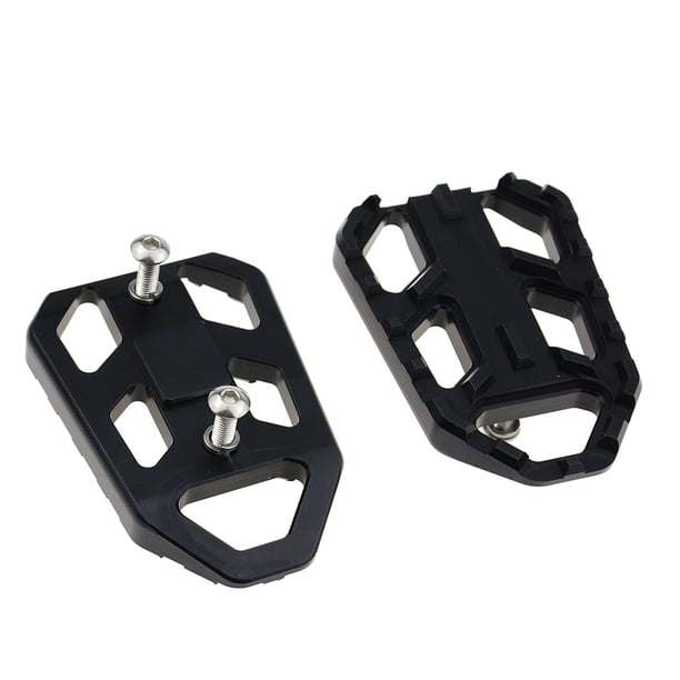 1 par de clavijas exteriores prácticas para reposapiés, suministros livianos anodizados de aluminio para DL650 / DL1000 V-STROM650 / XT 06 - Negro