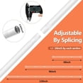 thumbnail image 3 of Curtain Rods No Drilling for Windows 32 to 48 Inch, 5/8 Inch Diameter Drapey Pole with No Drill Curtain Rod Brackets, Renter Friendly Cortineros Para Ventanas (White), 3 of 8
