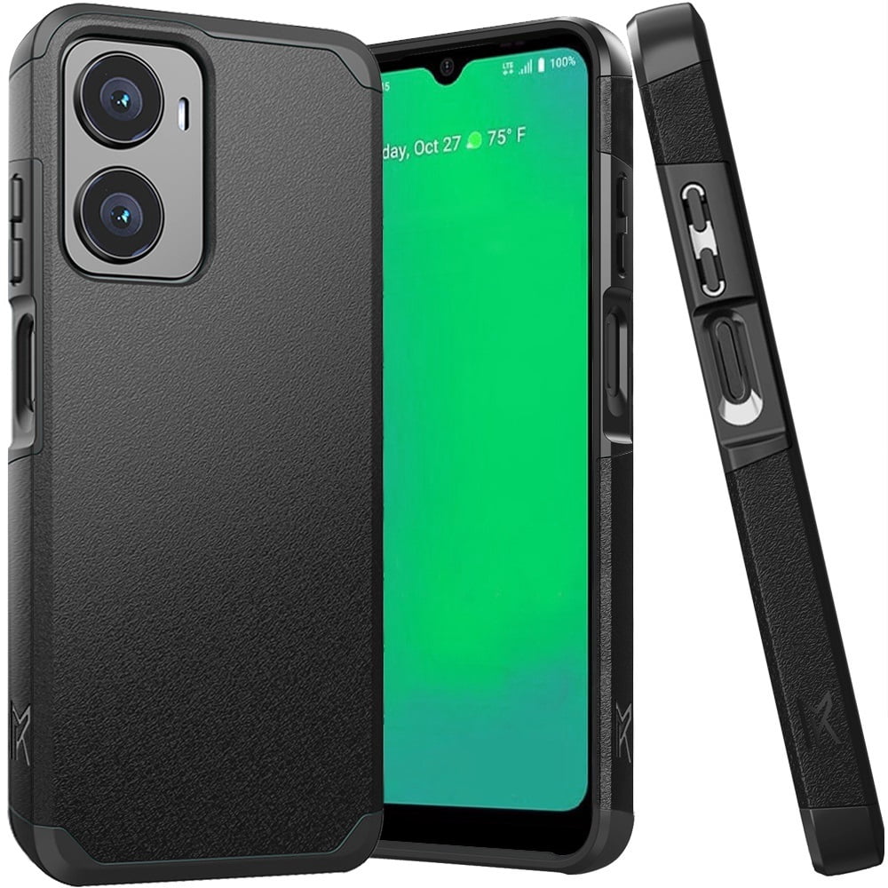 Phone Case for Cricket Magic 2 5G / AT&T Propel 2 5G, Dual Layer Shockproof Cover Case + Ring/ Tempered Glass (Blue) - Walmart.com Phone Case for Cricket Magic 2 5G / AT&T Propel 2 5G, Dual Layer Shockproof Cover Case + Ring/ Tempered Glass (Blue) - Walmart.com