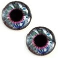 thumbnail image 3 of Clockwork Steampunk Glass Eyes in Purple and Blue, 3 of 9