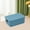 Blue-S, variant on Plastic Storage Box with Lid and Handle Stackable Storage and Organizer Bin for Home Office Dormitory Organizing, 26.5x6.89x9.84in Cube Storage Boxes Organizer Container